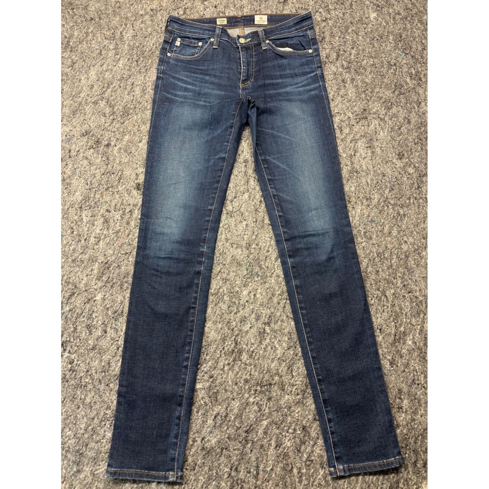AG Adriano Goldschmied‎ Prima Mid Rise Cigarette Jeans Dark Wash Indigo 26R